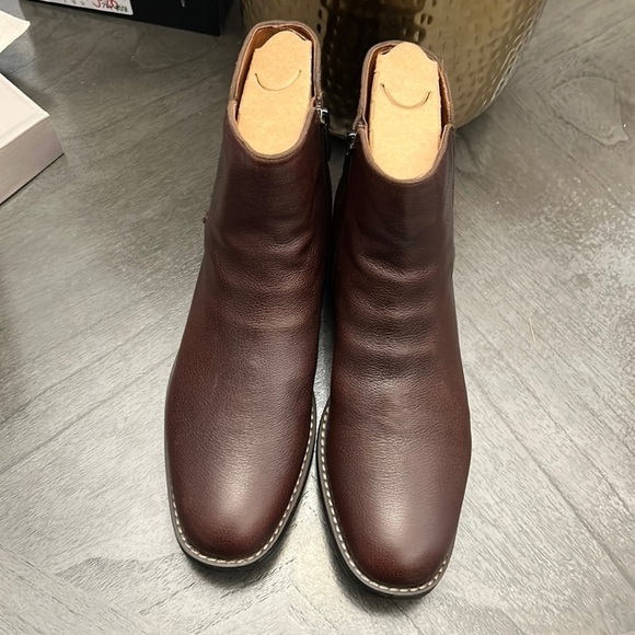 Franco Sarto Marcus Bootie Brown Leather (WIDE) - Picture 4 of 11